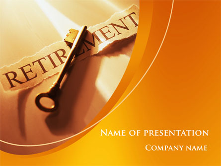 Retirement Pension Plan Presentation Template, Master Slide