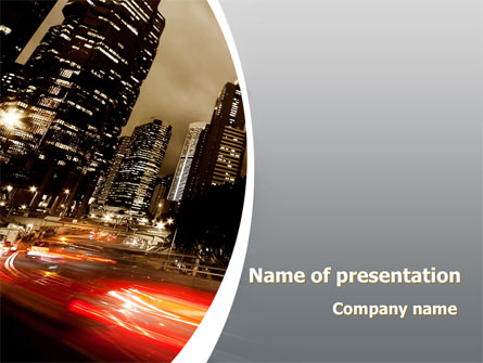 Twilight In The City Presentation Template, Master Slide