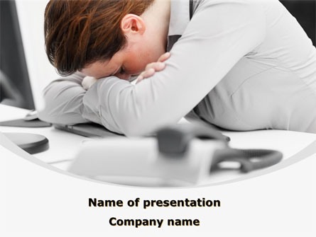 Tiredness Presentation Template, Master Slide