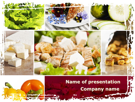 Chicken Salad Presentation Template, Master Slide