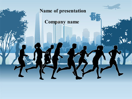 Jogging Theme Presentation Template, Master Slide