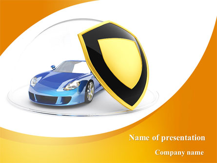 Car Insurance Presentation Template, Master Slide