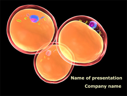 Cell Fission Presentation Template, Master Slide