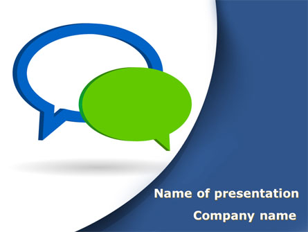 Chatting Bubbles Presentation Template, Master Slide