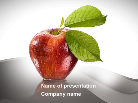 Sweet Red Apple Presentation Template, Master Slide