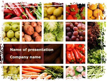 Vegetables Collage Presentation Template, Master Slide