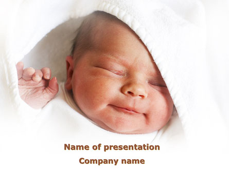 Little Baby Sleeping Presentation Template, Master Slide