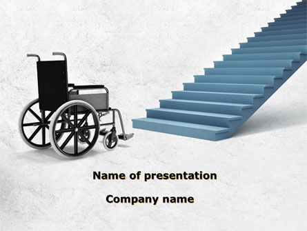 Wheel Chair Presentation Template, Master Slide