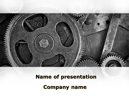 Cog Wheels Presentation Template, Master Slide