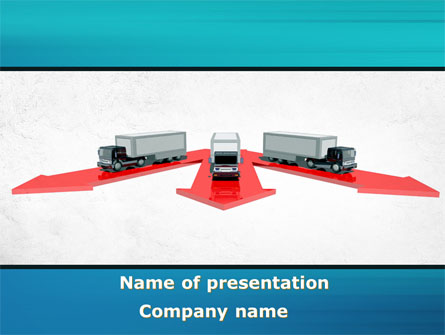 Freight Car Logistics Presentation Template, Master Slide