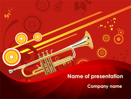 Trumpet Music Presentation Template, Master Slide