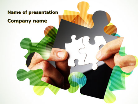 Addition Of A Puzzle Presentation Template, Master Slide