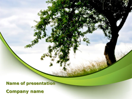 Green Tree Presentation Template, Master Slide