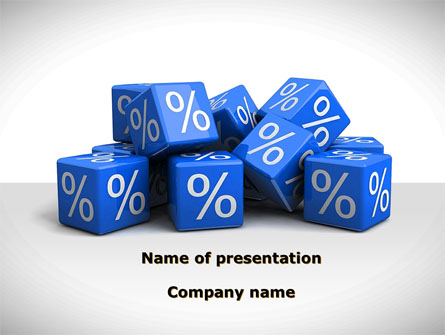 Percent Cubes Presentation Template, Master Slide
