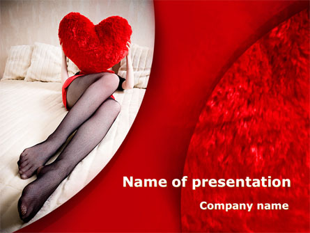 Lady with Heart Presentation Template, Master Slide