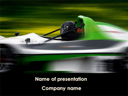Formula One Pilot Presentation Template, Master Slide