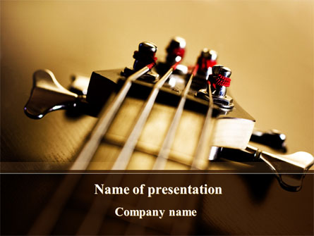 Bass Guitar Presentation Template, Master Slide