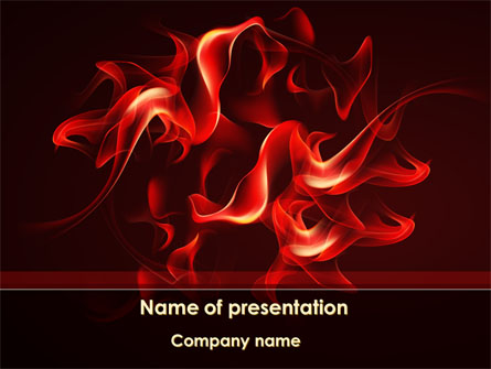 Tongues Of Flame Presentation Template, Master Slide