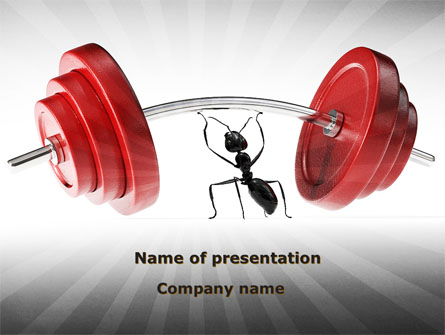 Ant Under the Weight Presentation Template, Master Slide