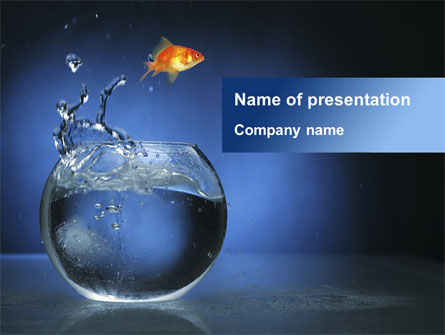 Aquarium Fish is Jumping Presentation Template, Master Slide