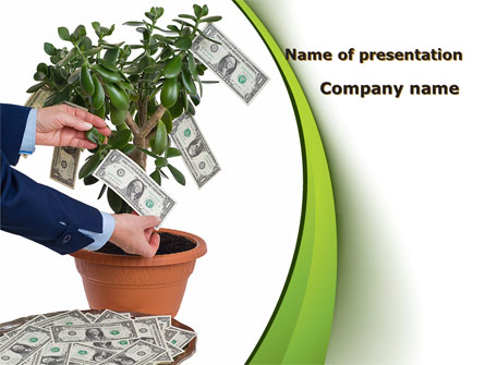 Money Tree Growing Presentation Template, Master Slide