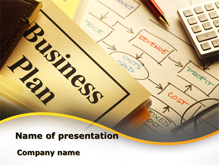 Business Plan Interaction Scheme Presentation Template, Master Slide