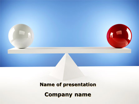 Balanced Balls Presentation Template, Master Slide