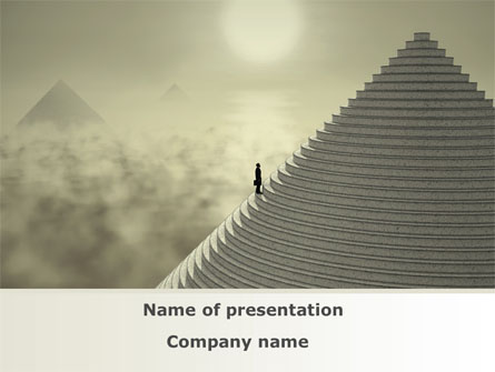 Career Pyramid Presentation Template, Master Slide