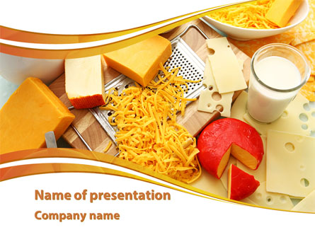 Hard Cheese And Milk Presentation Template, Master Slide
