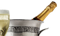 Champagne In A Silver Bucket Presentation Template