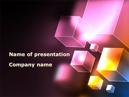 Abstract Cubes Presentation Template, Master Slide