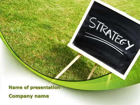 Strategy Sign Presentation Template, Master Slide