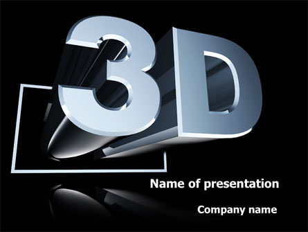 Three Dimensions Visual Technology Presentation Template, Master Slide