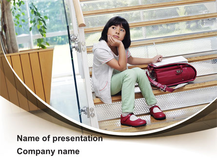 Schoolgirl Presentation Template, Master Slide