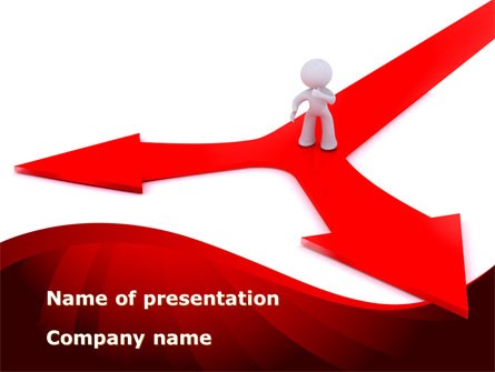 Direction Of Motion Presentation Template, Master Slide