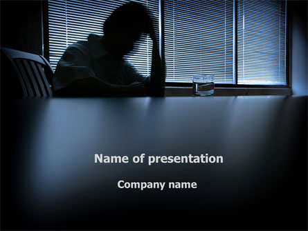 Alcoholism Presentation Template, Master Slide