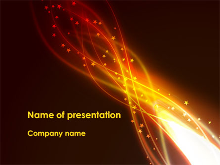 Fire Glow Presentation Template, Master Slide