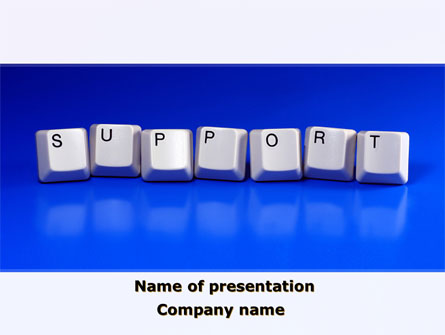 Support Keys Presentation Template, Master Slide