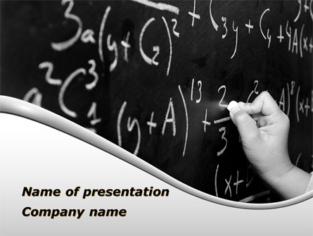 Mathematics Formulas Presentation Template, Master Slide