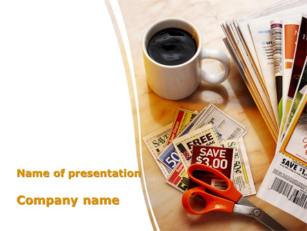 Discount Coupons Presentation Template, Master Slide