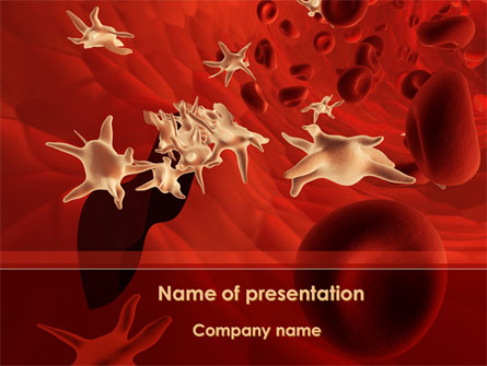 Blood and Virus Presentation Template, Master Slide