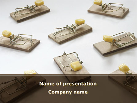 Mouse Traps With Cheese Presentation Template, Master Slide