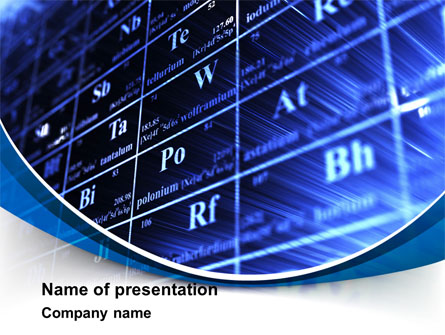 Chemical Periodic Table Presentation Template, Master Slide