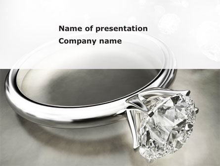 Diamond Ring Presentation Template, Master Slide