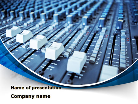 Audio Mixing Console Presentation Template, Master Slide