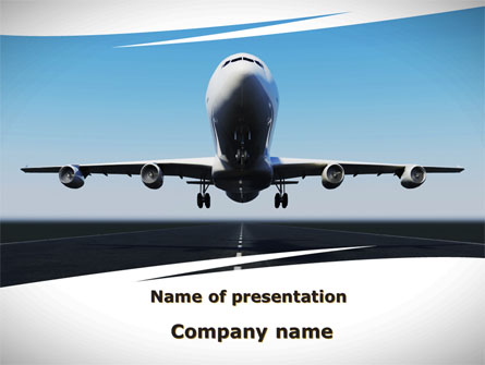 Air Plane Presentation Template, Master Slide