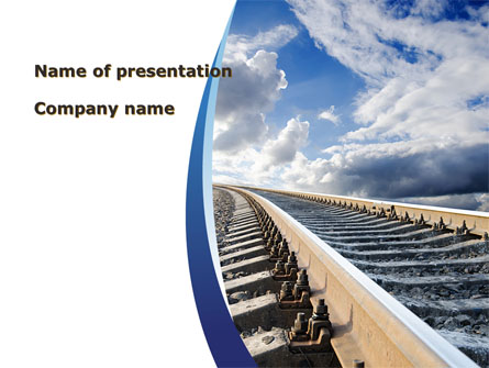 Railway Track Presentation Template, Master Slide
