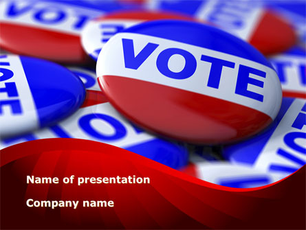 Vote Badges Presentation Template, Master Slide