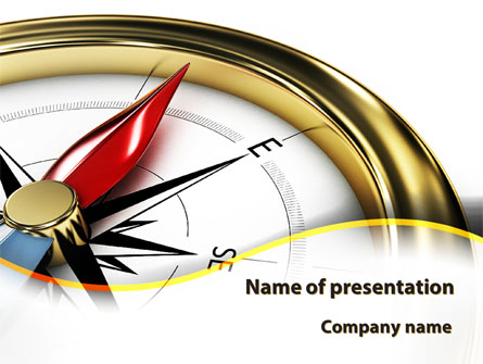 Compass in Business Consulting Presentation Template, Master Slide