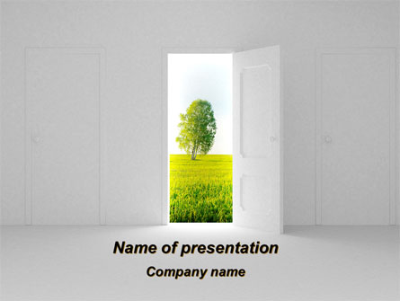 Door is Open Presentation Template, Master Slide